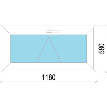 120x60 cm bukó ablak